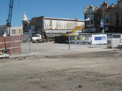 all three buildings down