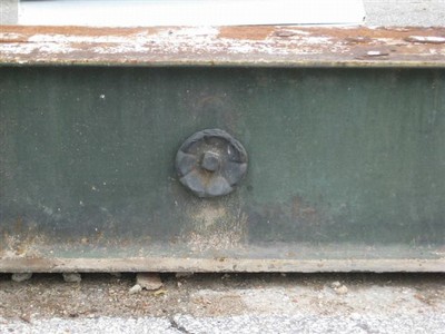 old steel beam rosetta design